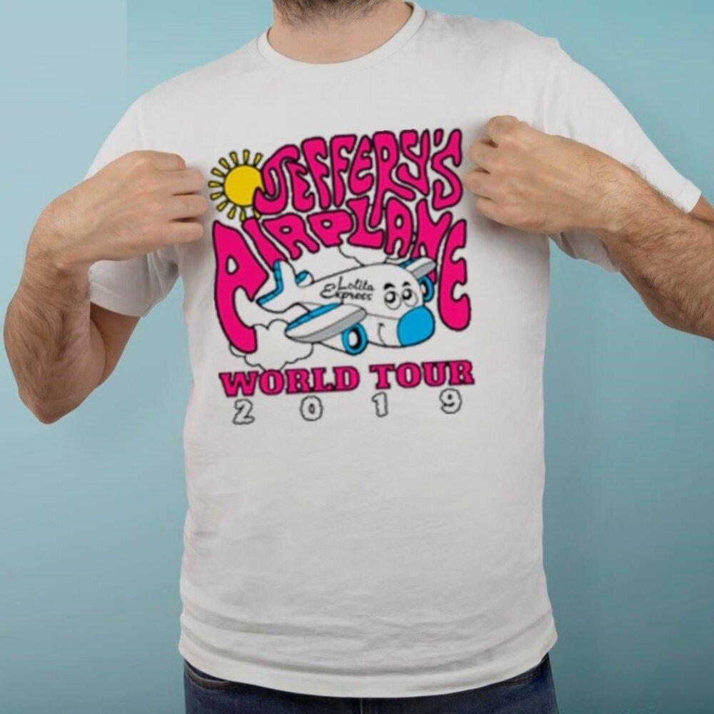 Jeffereys Airplane World Tour 2019 Retro Music Fan Collector Concert Graphic 05